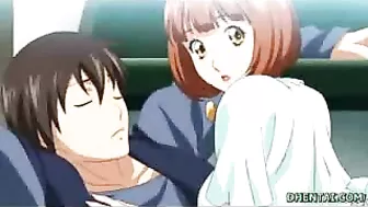 Japanese Anime Porn Video - Busty Hentai Fingered Her Wet Pussy