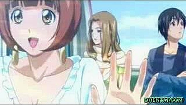 Japanese Anime Porn Video - Busty Hentai Fingered Her Wet Pussy