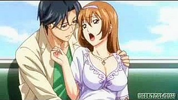 Japanese Anime Porn Video - Busty Hentai Fingered Her Wet Pussy