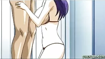 Bound and Blown - Anime Bondage Babe Sucks Cock