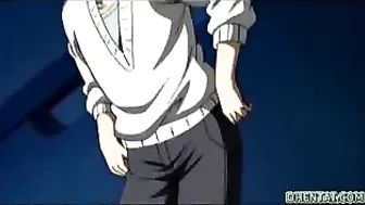 Bound and Blown - Anime Bondage Babe Sucks Cock