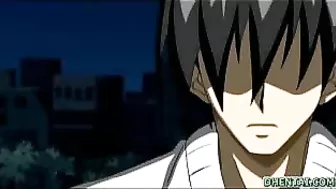 Bound and Blown - Anime Bondage Babe Sucks Cock