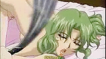 Lesbian Couple's Massage Leads to Double-Ended Dildo Orgasm