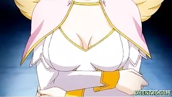 Hentai Angel Gets Rubbed, Sucks Dick and Gets Big Tits Fucked
