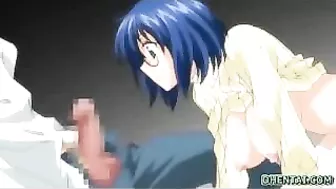 Hentai Porn Video - Big Boobed Babe Sucks Cock and Gets Fucked Hard