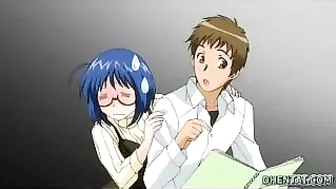 Hentai Porn Video - Big Boobed Babe Sucks Cock and Gets Fucked Hard