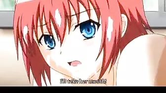 Red-haired Hentai beauty takes on multiple partners in wild group sex