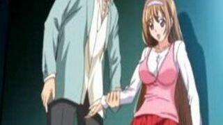 Sexy Schoolgirl Sucks Cock in Hentai Video