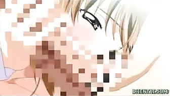 Sexy Schoolgirl Sucks Cock in Hentai Video