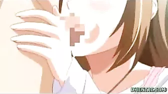 Sexy Schoolgirl Sucks Cock in Hentai Video