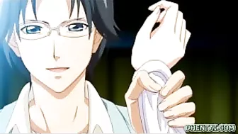 Sexy Schoolgirl Sucks Cock in Hentai Video