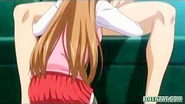 Sexy Schoolgirl Sucks Cock in Hentai Video