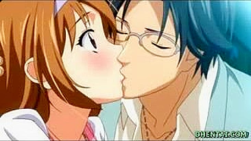 Sexy Schoolgirl Sucks Cock in Hentai Video