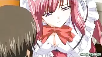 Japanese Anime Porn - Busty Maid with Wet Pussy Gets Deep Fucked