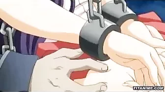 Bound and Gagged Hentai Cutie Gets Hard Gangbanged