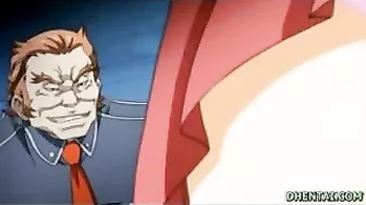 Bound and Gagged Hentai Cutie Gets Hard Gangbanged