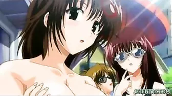 Unleash Your Desires with Hentai's Sexiest Swimsuit Big-Titted Fingering!