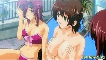 Unleash Your Desires with Hentai's Sexiest Swimsuit Big-Titted Fingering!