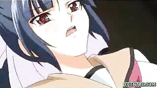 Hentai Schoolgirl's Virgin Big Tits Explored