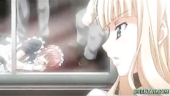 Hentai Schoolgirl's Virgin Big Tits Explored