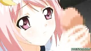 Sexy hentai schoolgirl blowjob with creampie ending - must!