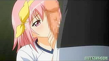 Sexy hentai schoolgirl blowjob with creampie ending - must!