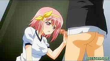Sexy hentai schoolgirl blowjob with creampie ending - must!