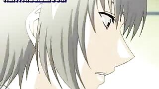 Bound and Gagged Hentai Nurse with Big Tits Gets Fucked by Rough Bandits