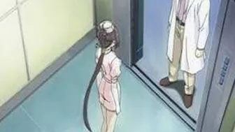 Bound and Gagged Hentai Nurse with Big Tits Gets Fucked by Rough Bandits