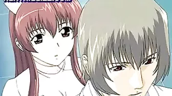 Bound and Gagged Hentai Nurse with Big Tits Gets Fucked by Rough Bandits