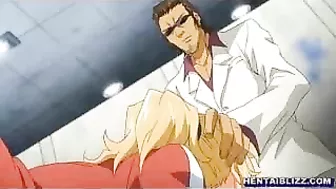 Busty Hentai Gets Gangbanged by Bandits in the Toilet