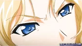 Busty Hentai Gets Gangbanged by Bandits in the Toilet