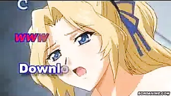 Busty Hentai Gets Gangbanged by Bandits in the Toilet