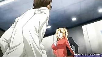 Busty Hentai Gets Gangbanged by Bandits in the Toilet