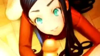 hentai babe sucks hard on shemale's massive cock hentai babe sucks hard on shemale's massive cock