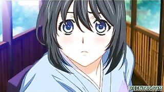 Japanese Hentai with Big Tits Gets Fingered and Licked Wet Pussy