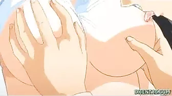 Japanese Hentai Video - Cute Girl with Big Boobs Gets Licked, Fucked, and Squirts