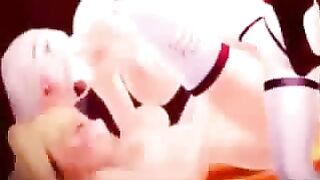 Porn Video Paraphrased for Hentai Fans - 3D Anime Maid Gets Drilled by Shemale in Hot Sex Scene