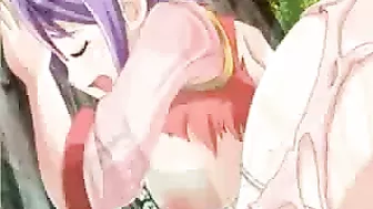 Hentai Princess with Massive Boobs Gets Fucked by Shemale Ghetto Anime