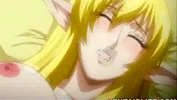 Blonde Elf with Big Tits Get Fucked Hard in Wet Pussy Hentai Video