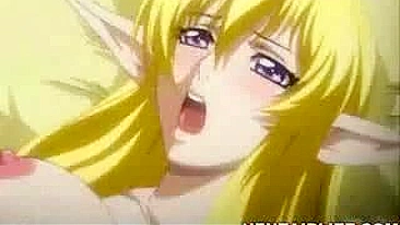 Blonde Elf with Big Tits Get Fucked Hard in Wet Pussy Hentai Video