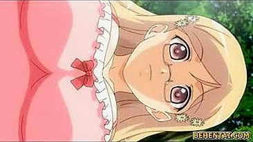 Japanese Anime Porn - Busty Hentai Gets Handjob and Squirts Cum