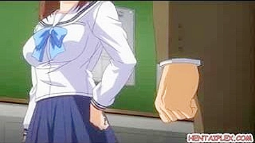 Hentai School Girls Hot Poked Classroom Session with Her Master
