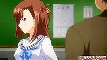 Hentai School Girls Hot Poked Classroom Session with Her Master