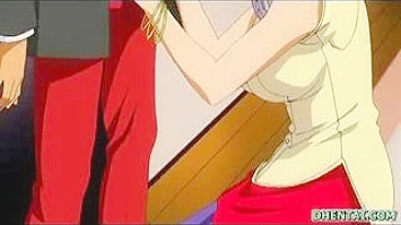 Japanese Anime Porn with Big Boobs and Hard Cock Sucking - Hentai Video