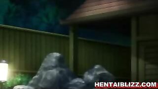 Four-Way Fuck Fest for Lucky Hentai Boy!