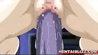 Hentai Fans' Ultimate Fantasy - Busty Self-Toying Porn Star Fucks Wet Pussy