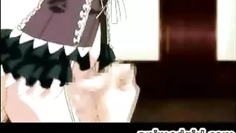 Hot Shemale Maids Get Fucked and Creamed with Vegetables in Hentai Videos