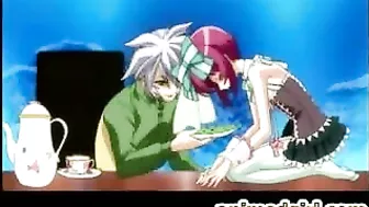 Hot Shemale Maids Get Fucked and Creamed with Vegetables in Hentai Videos