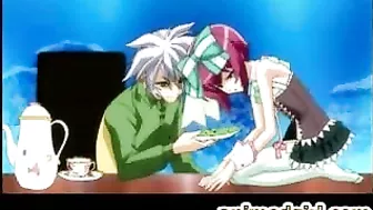 Hot Shemale Maids Get Fucked and Creamed with Vegetables in Hentai Videos